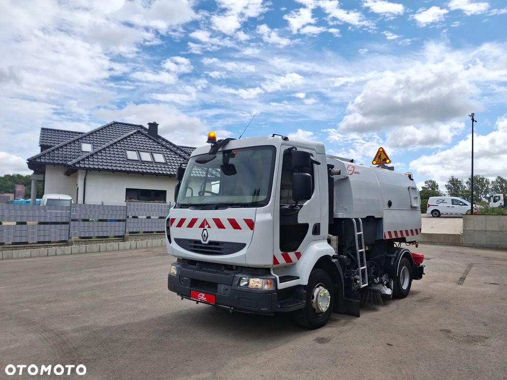 Renault Midlum 220 Zamiatarka Johnston VS500 2 Silniki Szczotki L/R Obie Strony - 2