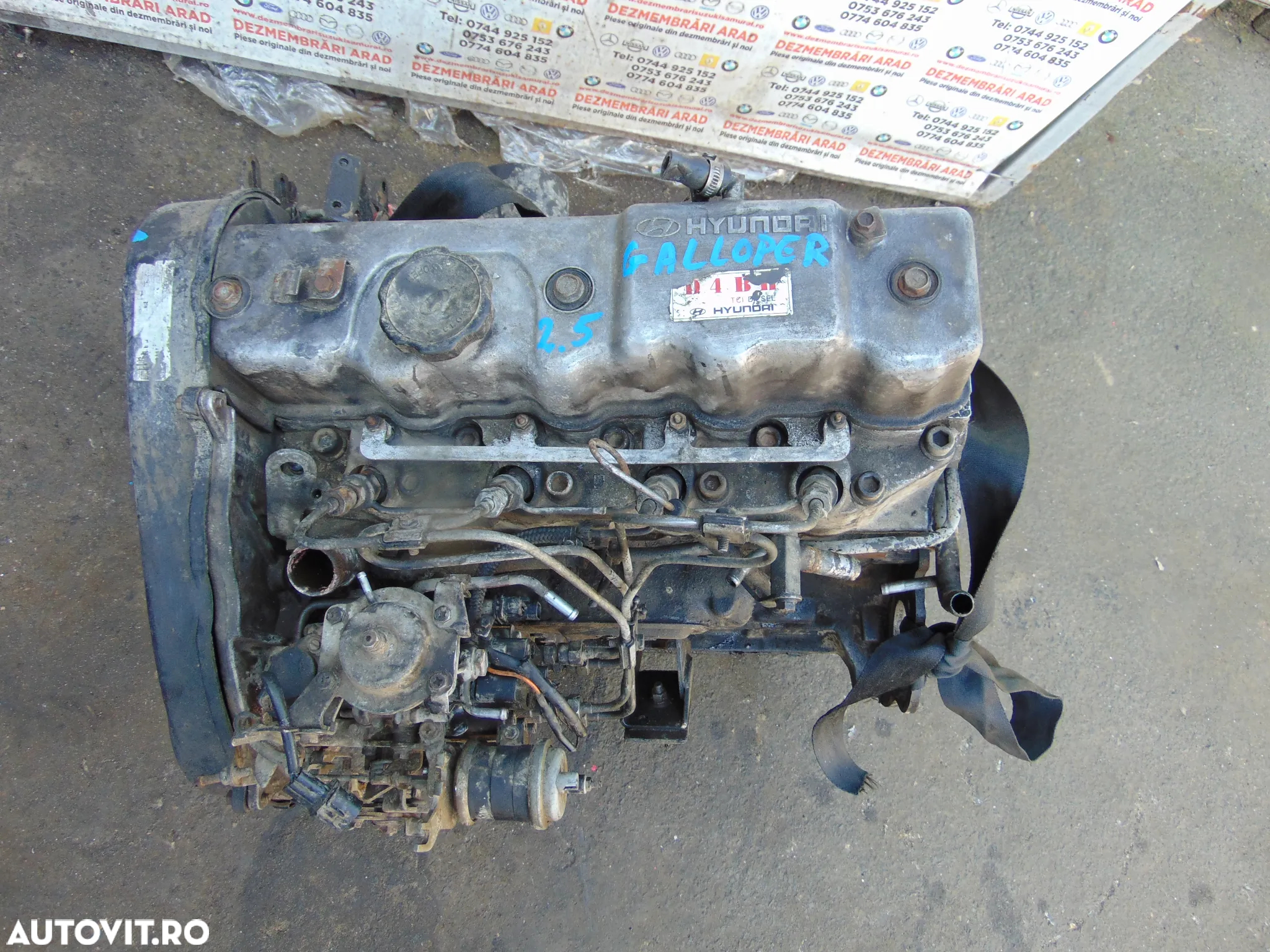 Motor Hyundai Galloper 2.5 H1 Mitsubushi Pajero 2.5 D4BH L200 - 7