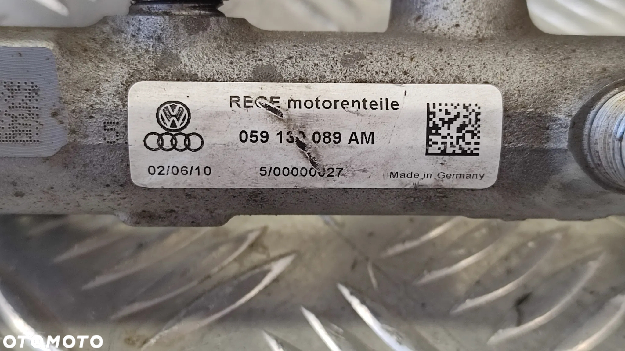VW TOUAREG 7P 10-15R LISTWA WTRYSKOWA 3.0 KOMPLET CASA 059130090 BJ 059130089 AM CZUJNIK 057130764AB - 8