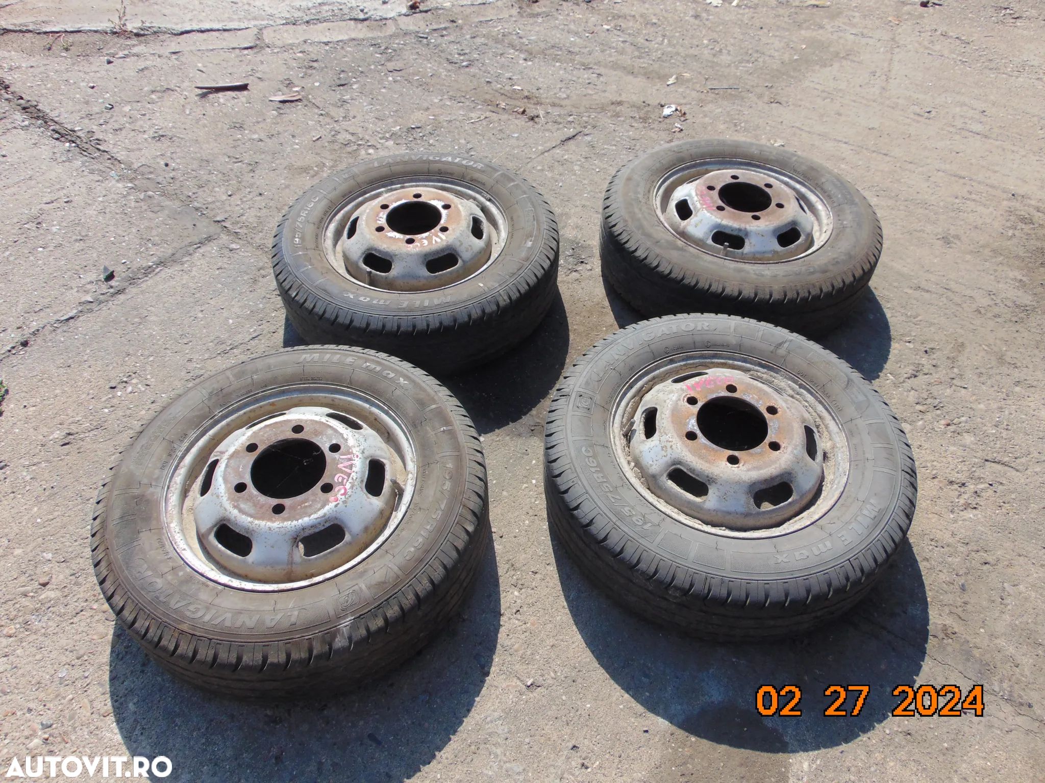 Jante Iveco Daily r16 set jante iveco r16 cu anvelope - 1