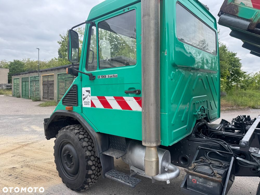 Mercedes-Benz Unimog U90 2000 r. Wywrotka 3 str 2 x WOM 4x4 Hydraulika Tylko 34 tys km Specjalny - 15
