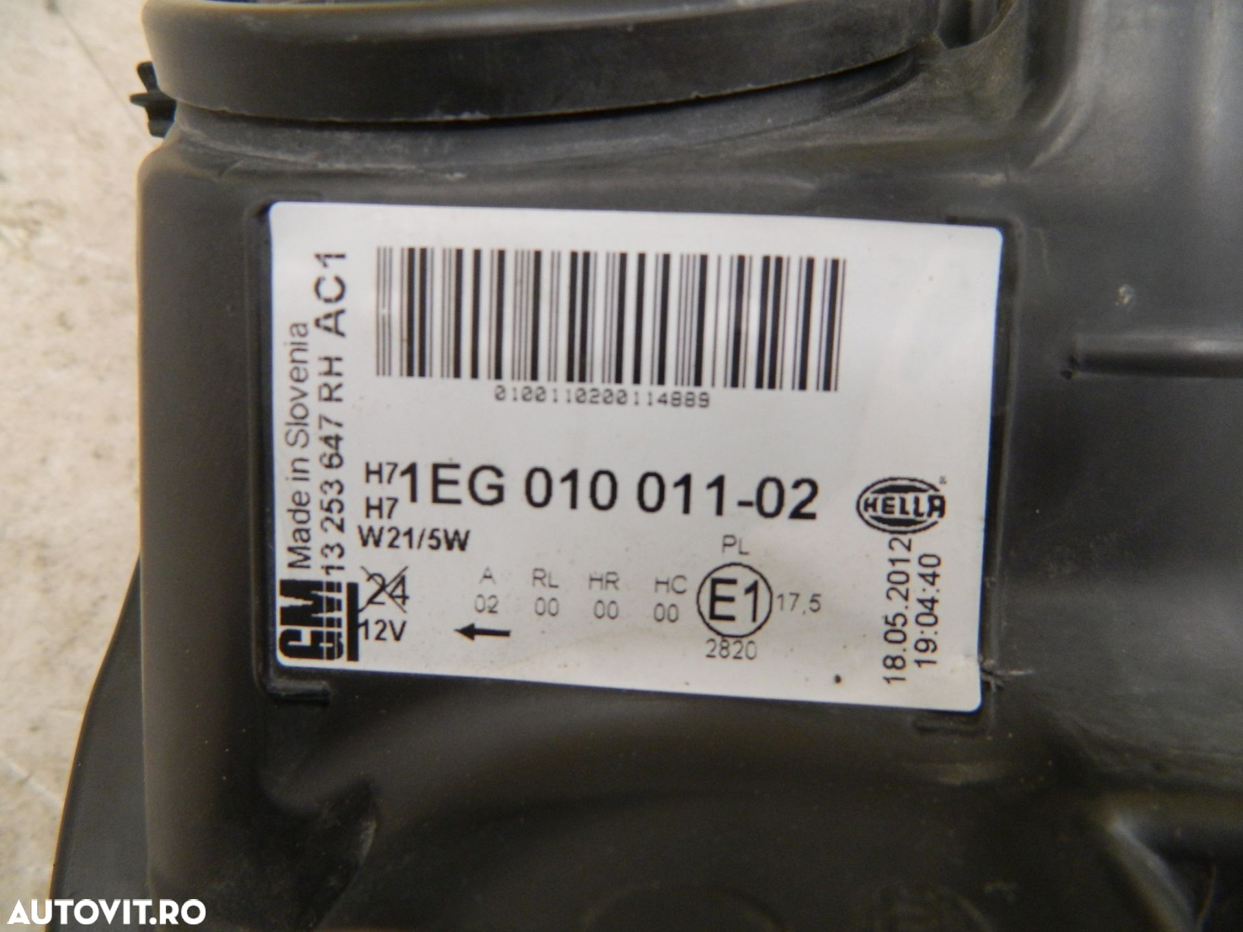 Far deapta Opel Astra J, 2009, 2010, 2011, 2012, cod origine 13253647. - 5