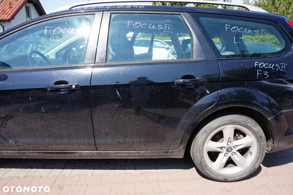 DRZWI TYLNE LEWE FOCUS II MK2 LIFT KOMBI F3  CZARNY FORD 2008-2011 - 3