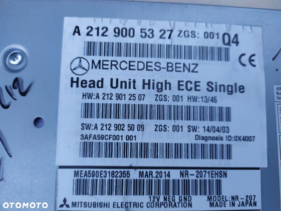 MERCEDES E 212 207 c 204 Comand radio zmieniarka NTG 4.5 nawigacja - 21