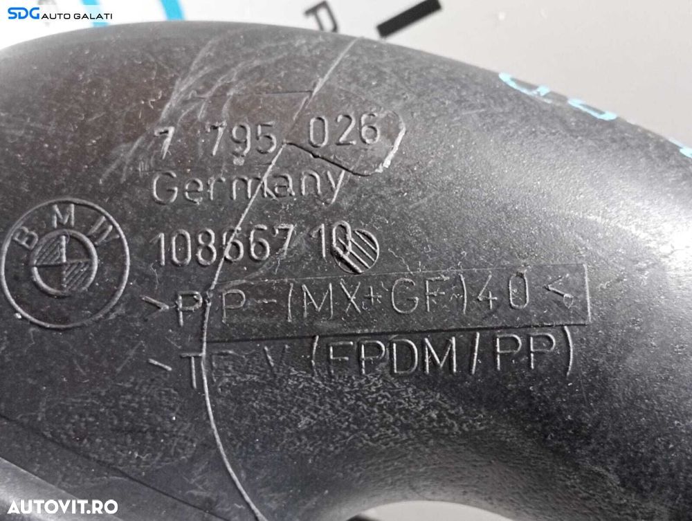 Tub Tubulatura Conducta Admisie Aer BMW Seria 5 E60 E61 3.0 D 2003 - 2010 Cod 7795026 10866710 [M4269] - 5