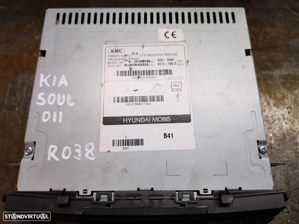 KIA SOUL 2011 RÁDIO R038 - 2