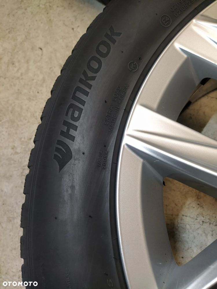 VW TIGUAN PASSAT GOLF JETTA SCIROCCO ARTEON 7X18 ORYGINALNE FELGI ALUMINIOWE R18 ET43 OPONY HANKOOK ZIMA 235/55 KOŁA KOMPLET - 5