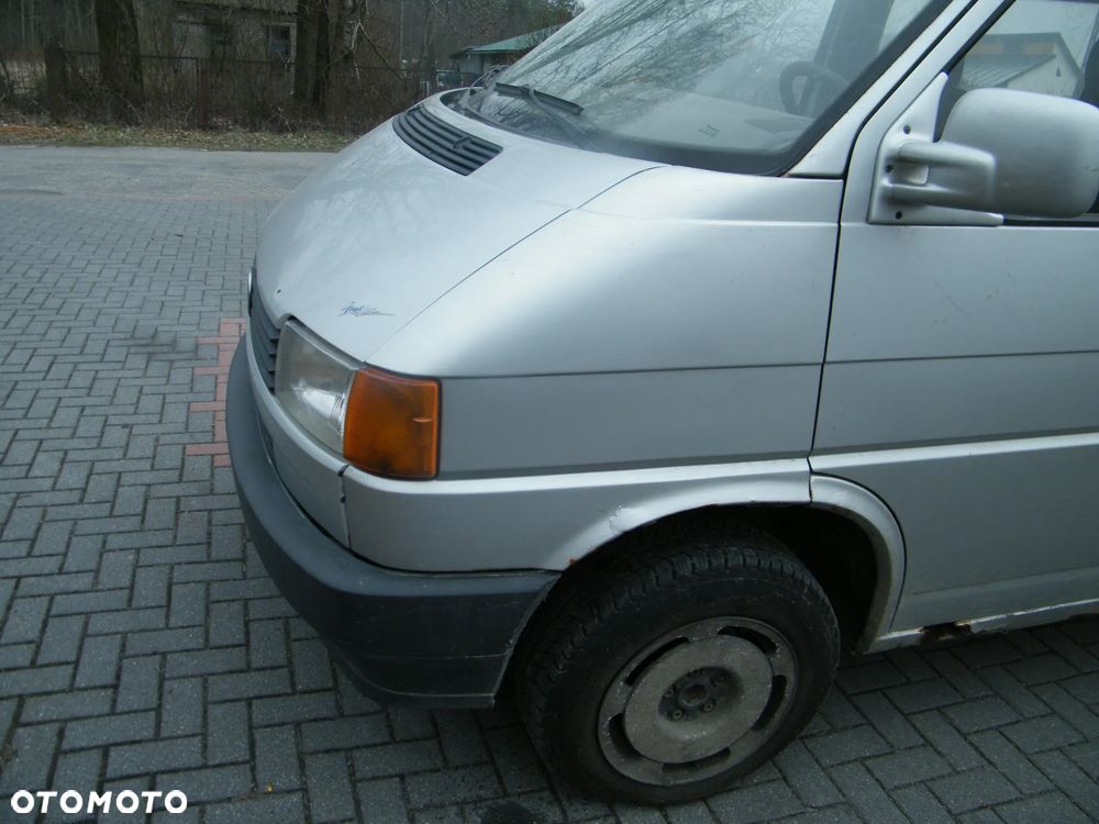 Kompletny przód Volkswagen Transporter - Caravelle T4 lakier LL7D srebrny pas przedni maska zderzak lampa kierunek wzmocnienie czołowe chłodnica atrapa grill błotnik prawy lewy KOMPLET DO ZAŁOŻENIA - 2