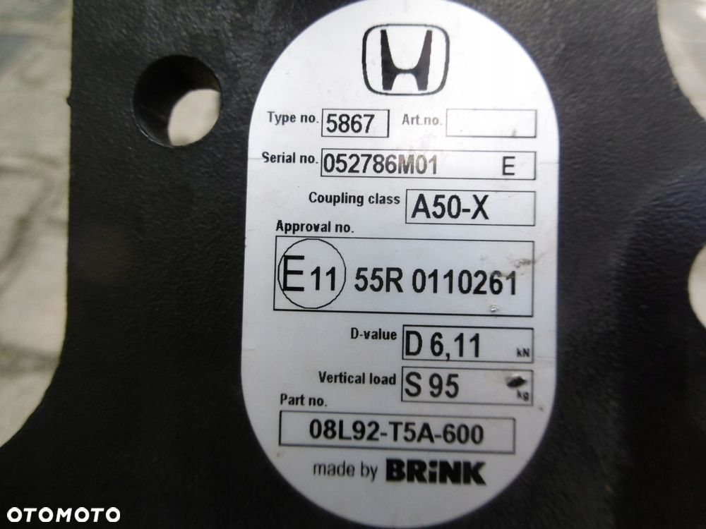 honda jazz 2015/2018r - hak holowniczy oryginał - 4