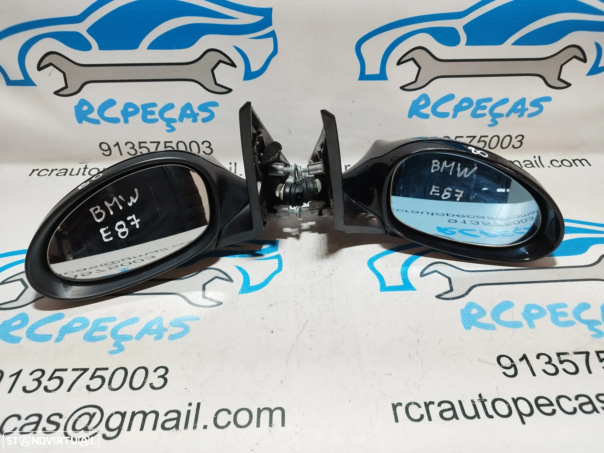 ESPELHO RETROVISOR ESQUERDO DIREITO BMW SERIE 1 E81 51167268124 7268124 51167268123 7268123 E82 COUPE E88 CABRIO ELETRICO AQUECIDO ESPELHOS RETROVISORES - 2