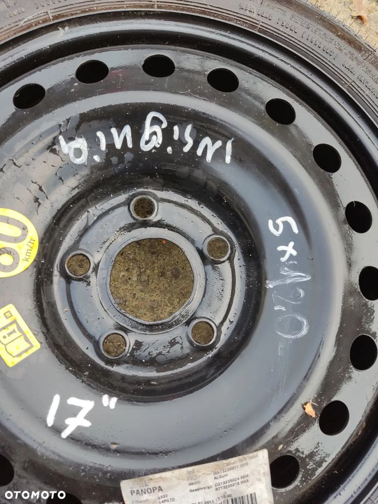 Koło dojazdowe zapasowe Opel Insignia 17 cali 5x120 125/70R17 - 2