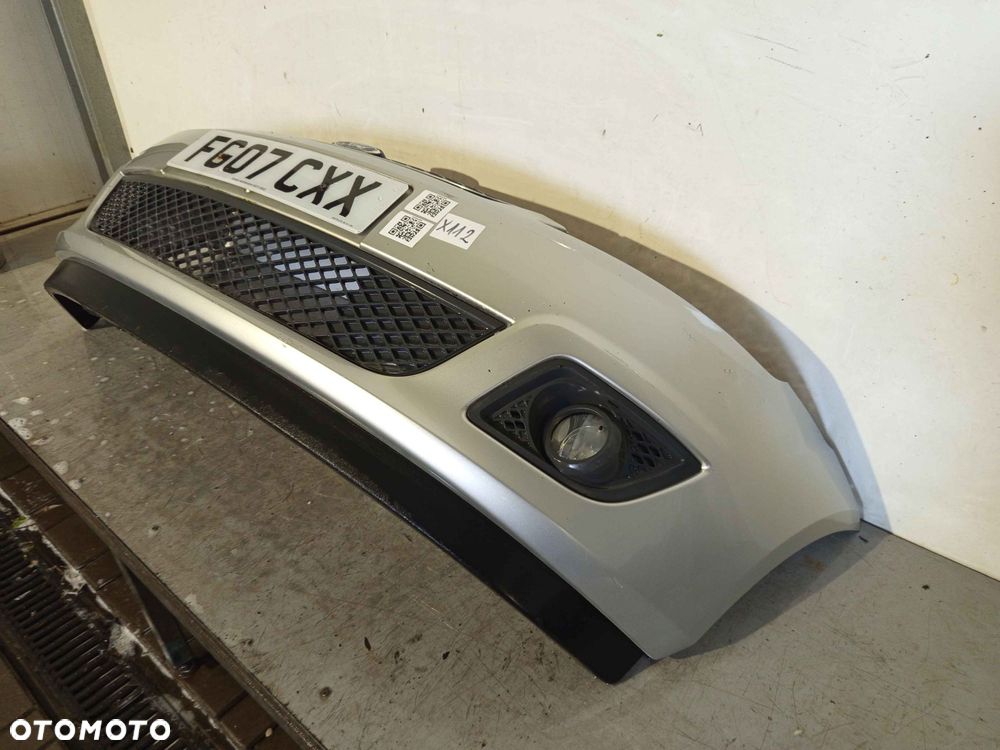 + ZDERZAK PRZÓD PRZEDNI DO FORD FIESTA MK6 VI LIFT FL 62 SREBRNY HALOGENY - 2