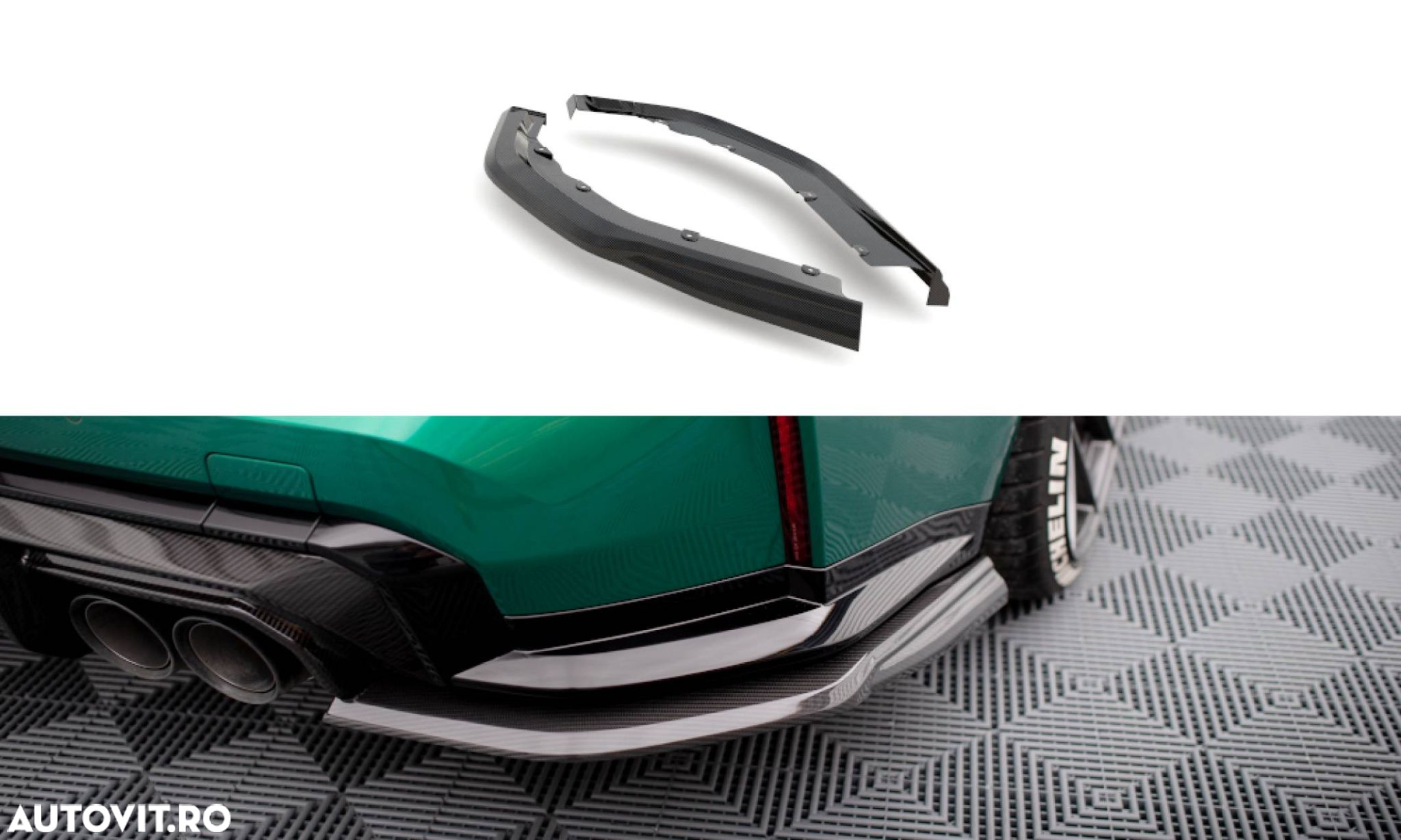 Pachet Exterior Prelungiri compatibil cu BMW M3 G80 Sedan Maxton Design Carbon - 24