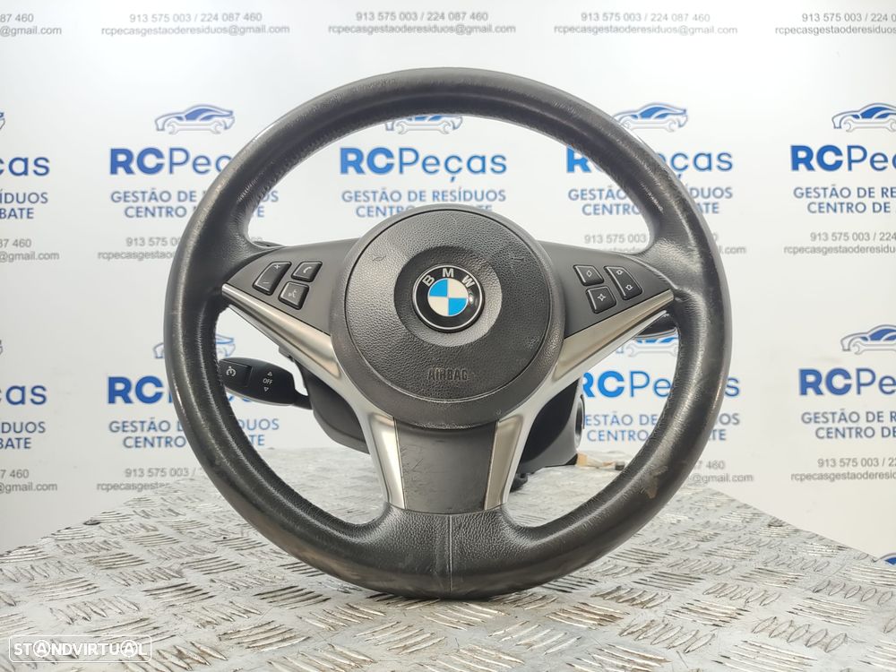 Volante Original Multifunções Comandos Airbag BMW Serie 5 E60 Sedan E61 Touring 2004 - 2010 - 8