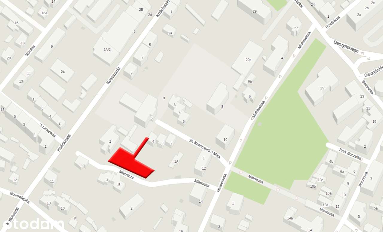 Działka budowlana spokojna okolica obręb Centrum - Pełny obrazek: 3/6