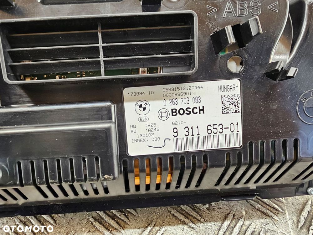 bmw f07 f10 f11 f06 f12 f01 licznik zegar 6wa diesel headup hud uk 9311653 - 3