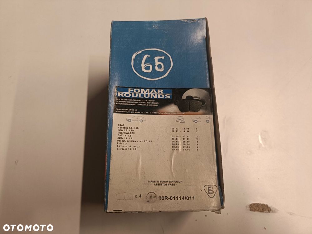 Seat Ibiza II Cordoba I VW Golf II PRZEDNIE KLOCKI HAMULCOWE 436481 - 7