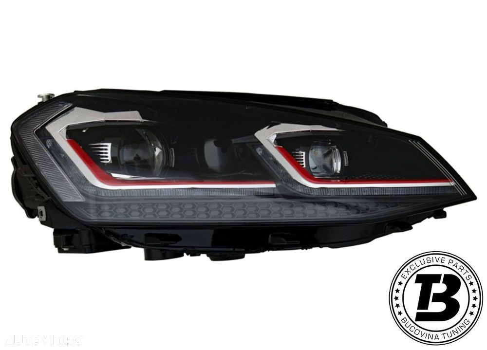 Faruri LED compatibile cu VW Golf 7 VII G7.5 Design - 6