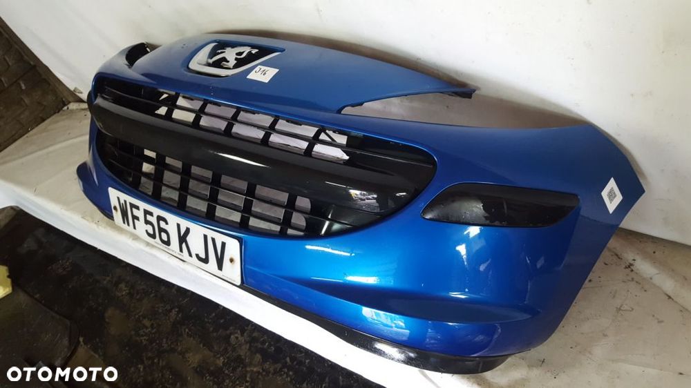 ) ZDERZAK PRZÓD PRZEDNI DO PEUGEOT 207 KMF NIEBIESKI - 4