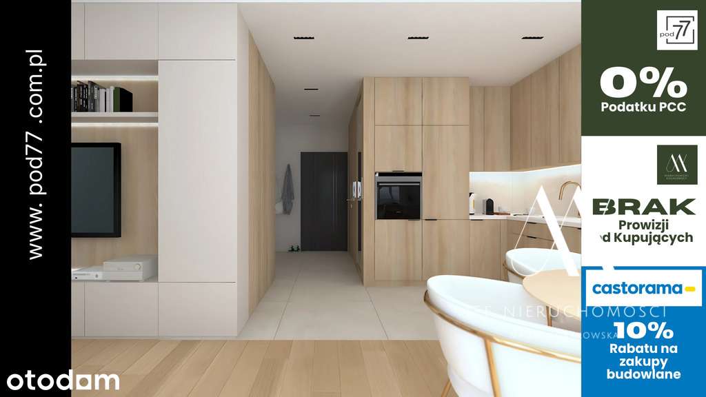 Nowe mieszkanie 54m² na Bugaju | Apartamenty Pod77