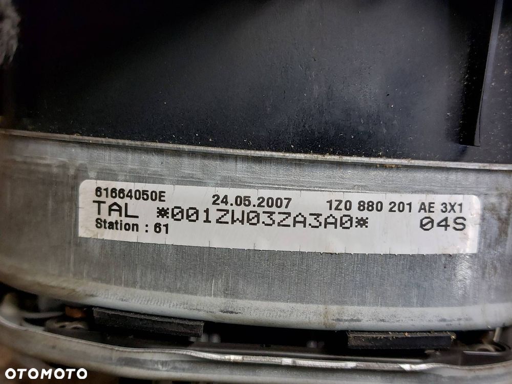 ZESTAW AIRBAG POSTRZAŁOWY SKODA OCTAVIA II 1Z0880201AE 1K0909605T - 6