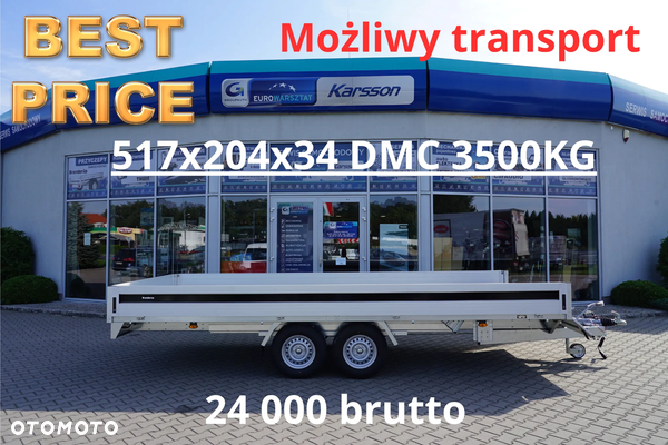 Brenderup SUPER MOCNA PRZYCZEPA 5520 OTWIERANE WSZYSTKIE BURTY