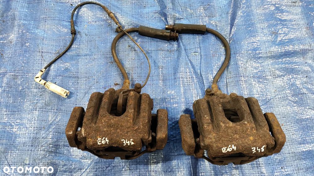 HAMULCE TYŁ TYLNE SWAP KOMPLET ZESTAW ZACISKI TARCZE KLOCKI 345MM 46/24 BMW E60 E61 E63 E64 - 3