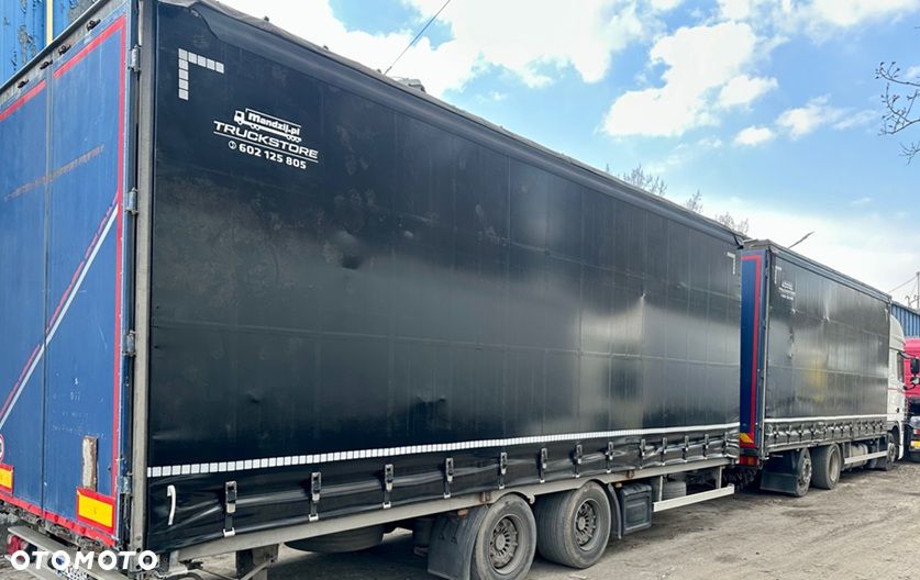 DAF XF 105.460 SSC 6x2 MANUAL RETARDER ZABUDOWA FIRANKA DŁ:7.40m NOWA PLANDEKA!!! LODÓWKA 2xALUTANK OS PODNOSZONA + PRZYCZEPA HIPOCAR TANDEM ZABUDOWA ALUMINIOWA FIRANKA DŁ:8.20m NOWA PLANDEKA!!! OSIE SAF OS PODNOSZONA NOWE TACHO!!! ZESTAW PRZESTRZENNY 120m3 2007r EURO 6 ŁADNY - 4