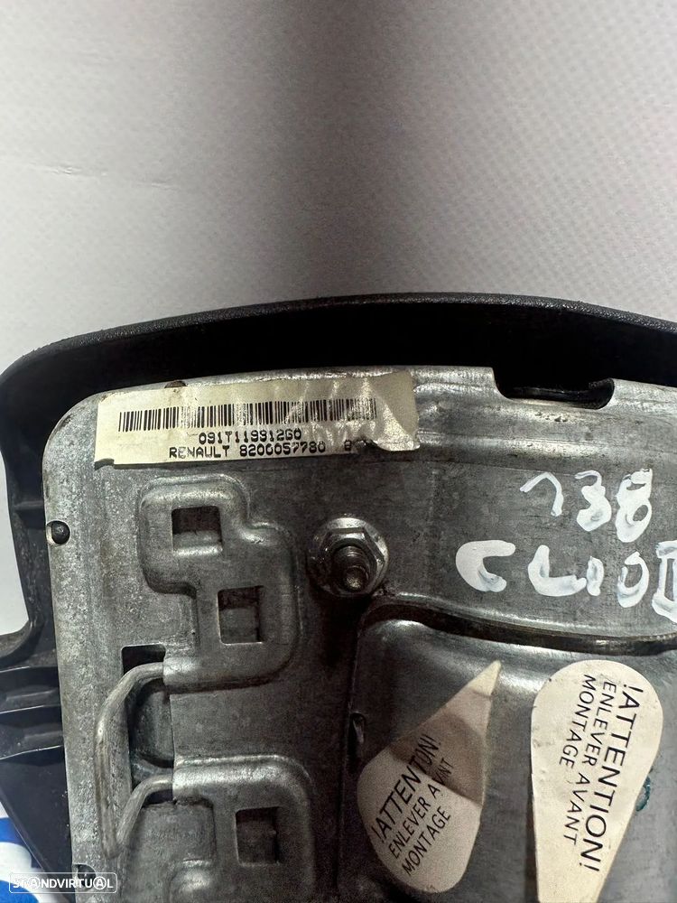.Airbag Volante Guiador Original Renault Clio 2 SB0/1/2 8200057780 1998 - 2014 - 8