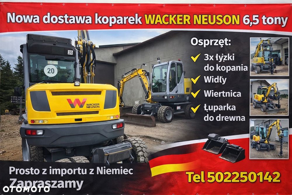 Wacker Neuson Koparka Kołowa 6 TON Wacker NEUSON 6503 -2 Pług Ramię Long 3 Łamane POWERTILT Lenhoff MS03 6503 ew65 - 27