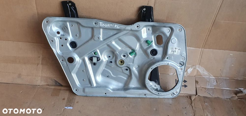 Mechanizm podnośnik szyby lewy przód przedni VW Tiguan I Lift 5N1837729G - 5