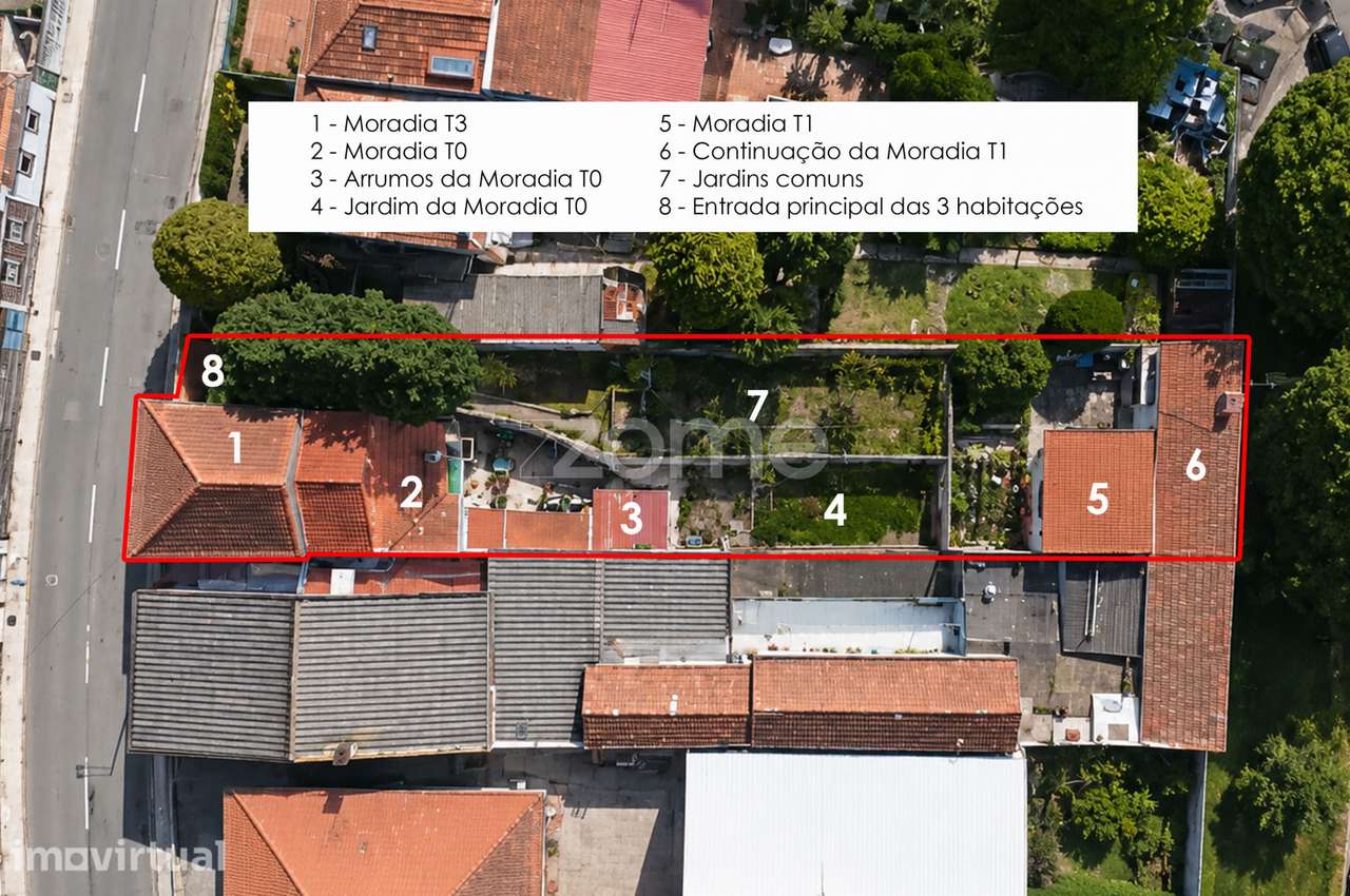 Moradia T3 no centro da Senhora da Hora, Matosinhos - Terreno de 500m2 - Grande imagem: 3/40