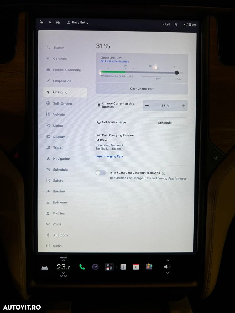 Tesla Model S Maximale Reichweite - 25