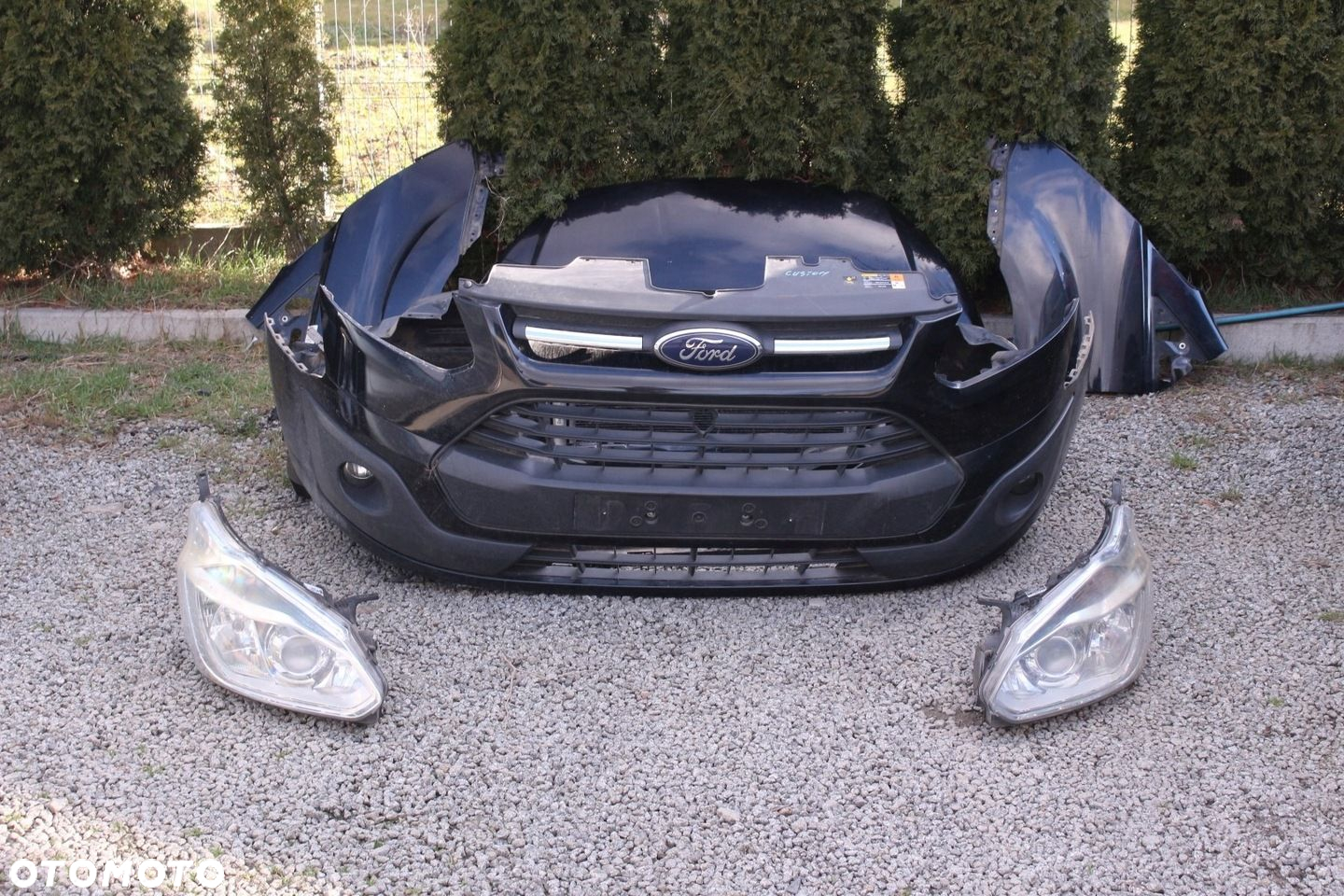Przód Maska Zderzak Błotnik Lampa Komplet Ford Transit Custom 2.2 EU - 2
