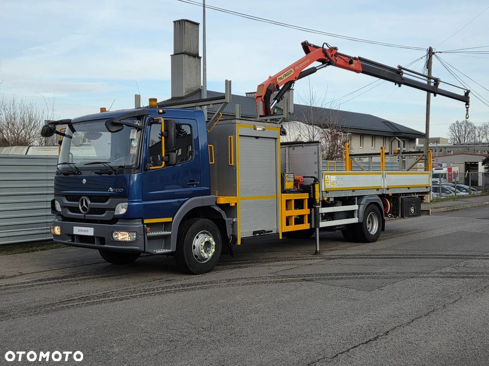 Mercedes-Benz ATEGO 1624 // PALFINGER PK12001 PILOT RADIOWY // 3 WYSUWY // HDS ŻURAW DŹWIG // 131.000km EURO 5 // MOŻLIWA ZMIANA ZABUDOWY - PRZEBUDOWA - 1