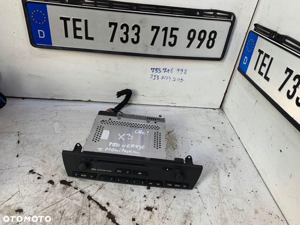 RADIO PANEL CID CD 6939670 BMW E83 X3 SPRAWNE - 1