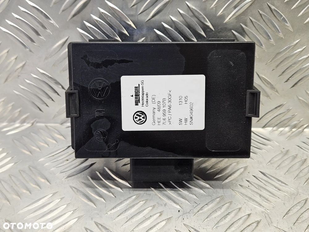 VW TOUAREG 7L 03-09R ZESTAW KLAPY ELEKTRYCZNEJ Z WIAZKA 7L6827611B 7L6827449 7L6827301F 7L6959107B - 8