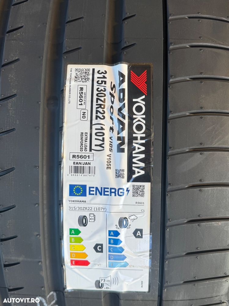 Vând set anvelope 285/35/22-315/30/22 Yokohama de vară noi - 3