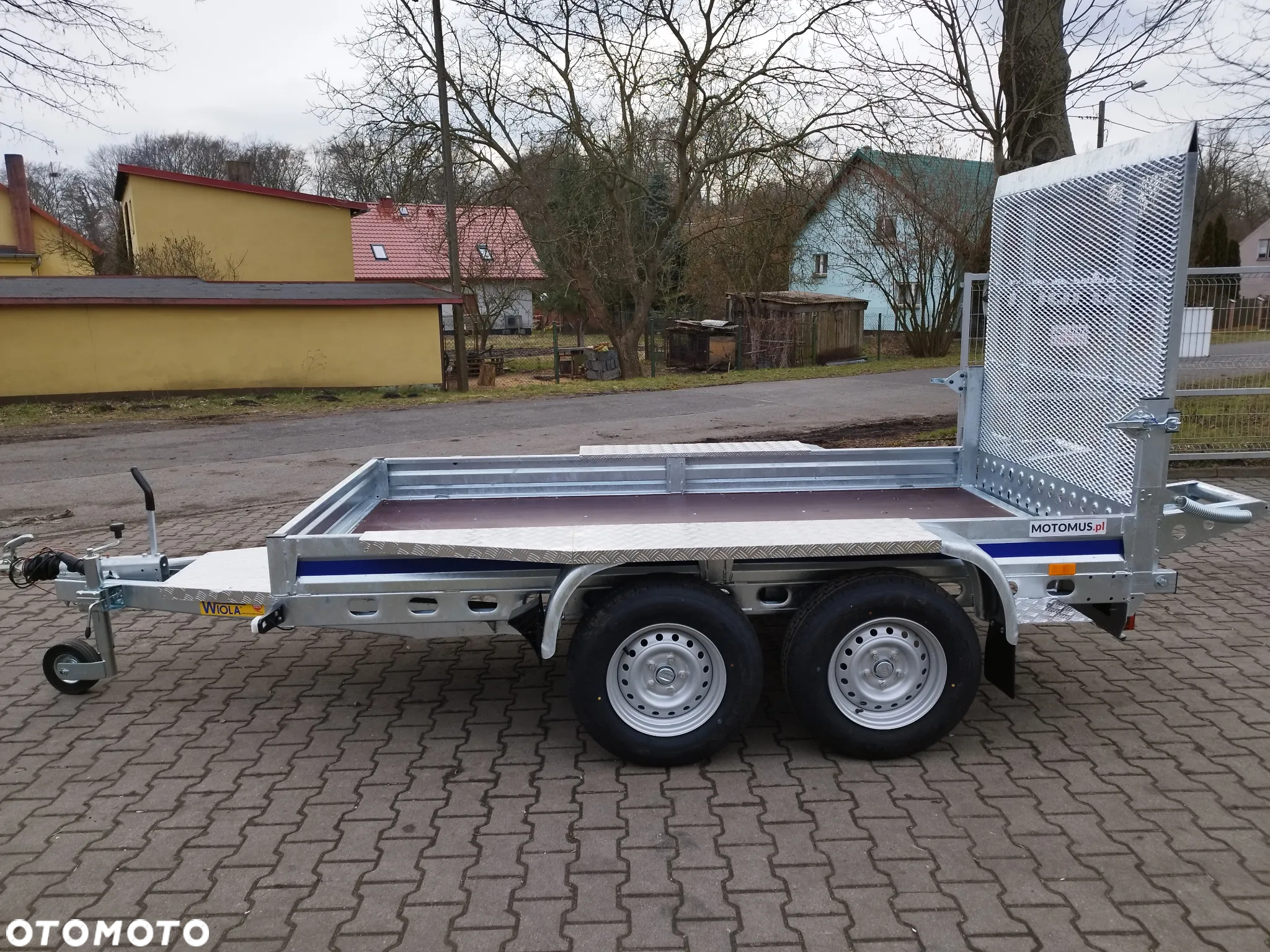 Wiola Przyczepa Wiola B2630 Trap 292x142 cm 2 osie DMC 2700 kg minikoparka walec - 2