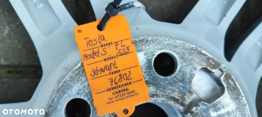 FELGI ALUMINIOWE 600721400D 5x120 8Jx19 CALI ET40 TESLA MODEL S + CZUJNIKI 1 USZKODZONY KOMPLET 4 SZTUKI - 11
