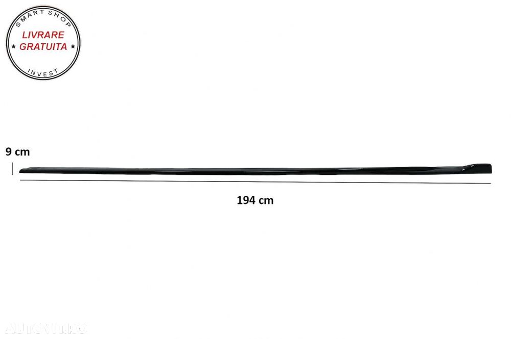 Extensii Praguri Laterale Mercedes A-Class W176 Sport Line A45 (2012-2018) Negru L- livrare gratuita - 4