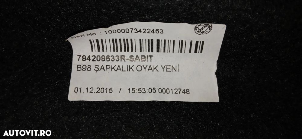 Polita portbagaj Renault Clio 4 hatchback 2013-2019 - 4