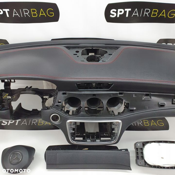 MERCEDES W117 CLA AMG LIFT  DESKA ROZDZIELCZA KONSOLA KOKPIT PULPIT PODUSZKI AIRBAG AIR BAG PASY KIT SET - 3