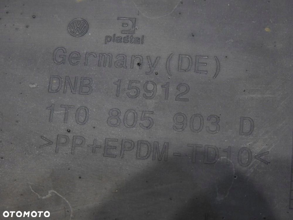 DOKŁADKA ZDERZAKA PRZÓD VW TOURAN 1T3 LIFT 1T0805903D - 5