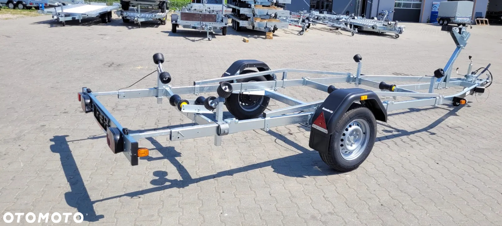 Brenderup Przyczepa pod łódź 6 m DMC1300kg łożyska wodoodporne MOCNA I SOLIDNA PRZYCZEPA PODŁODZIOWA - 8