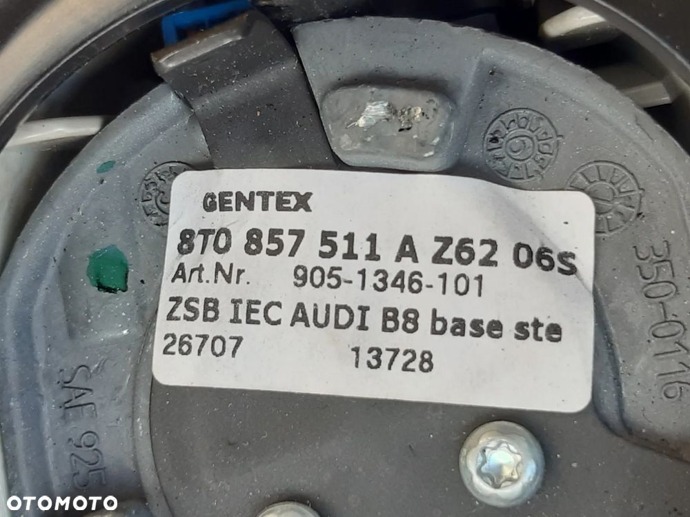 AUDI A4 B8 A5 8T LUSTERKO WEWNĘTRZNE FOTOCHROM 8T0857511A  Z62 - 8