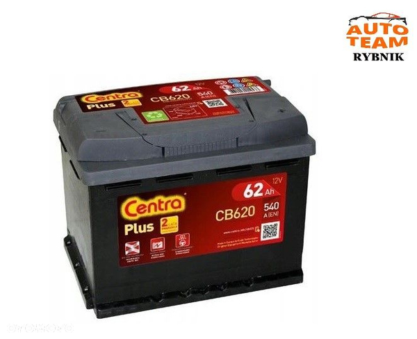Akumulator Centra Plus 12V 62Ah CB620 Nowy Model!