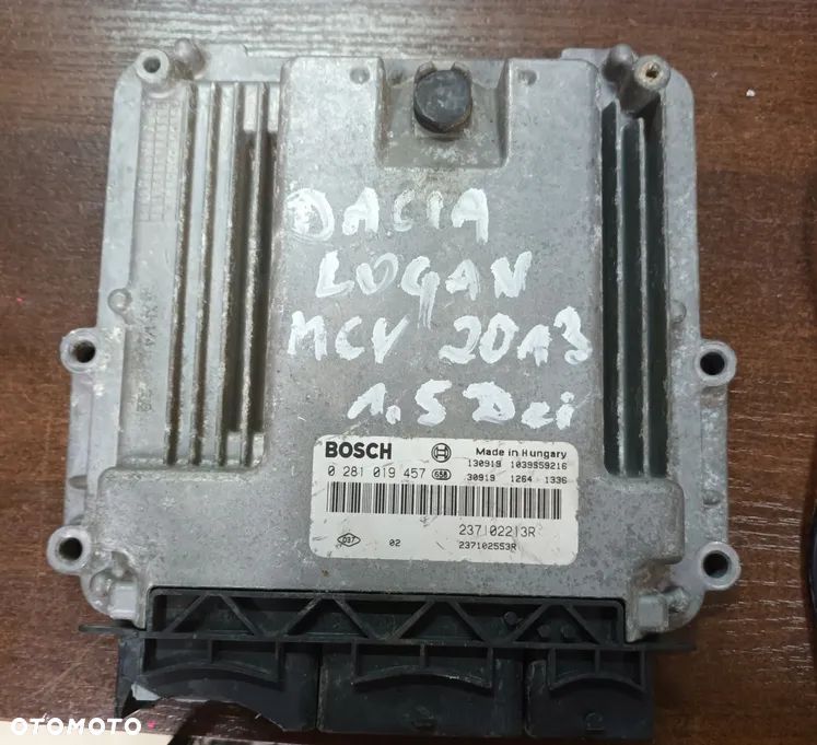 DACIA LOGAN MCV 1.5 DCI STEROWNIK SILNIKA 0281019457 - 1