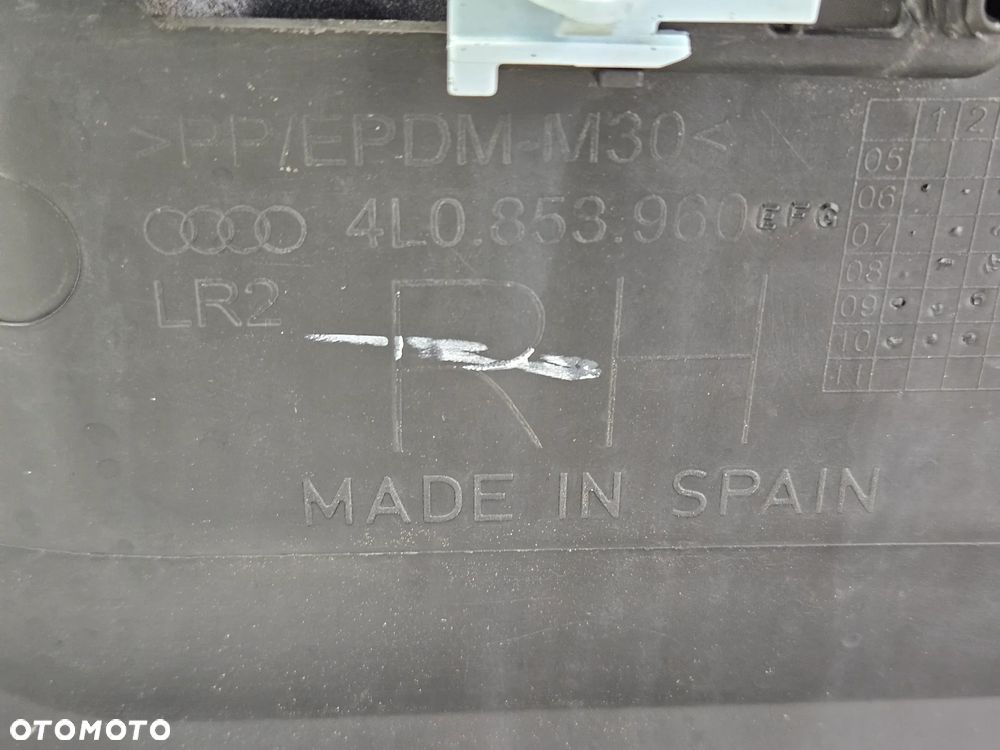 AUDI Q7 4L LIFT 09-15R LISTWA DOLNA S-LINE LISTWY DRZWI PRZOD TYL PRAWA LEWA BIALE LY9C 4L0853959 4L0853960 4L0853969 4L0853970 KOMPLET - 4