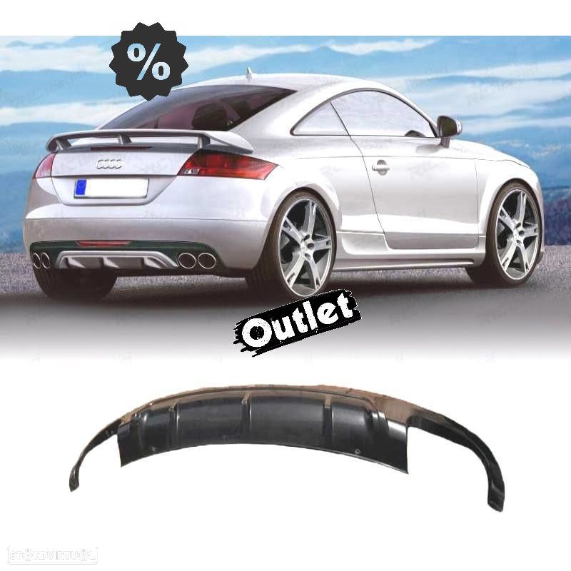 C018040C1 DIFUSOR TRASEIRO AUDI TT 8J 06-14 LOOK ABT NAO S-LINE - 1